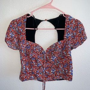 Forever 21 blouse crop top